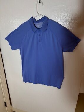 Fabletics Brand Men's Blue Polo Shirt Size Large